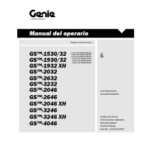 MANUAL GENIE PLATAFORMAS TIJERAS