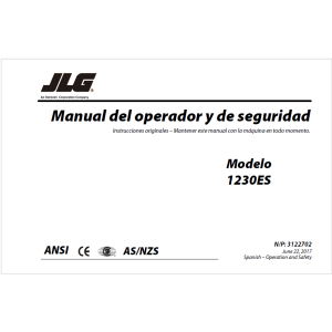 MANUAL JLG1230ES