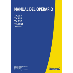 MANUAL NH TRACTOR T4.75F